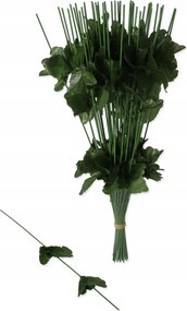 12x Drót drót művirág szár levelek gally 12db