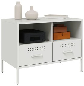 fehér acél TV-szekrény 68 x 39 x 50,5 cm