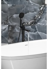 Sapho - PAX kádkészlet csapteleppel, matt fekete