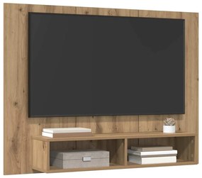 Fali TV Szekrény kézműves tölgy 120 x 23.5 x 90 cm Faanyag