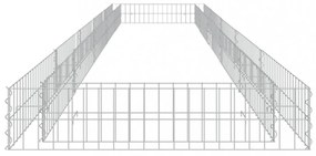 horganyzott acél gabion magaságyás 500 x 100 x 20 cm