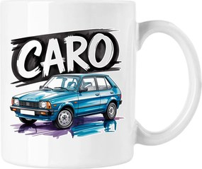 Caro bögre lengyel retro autó Prl 4 Fehér 330ml