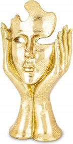 Arany Arc Figura 30cm Maszk Fej Dekoráció Arcok A Kézben