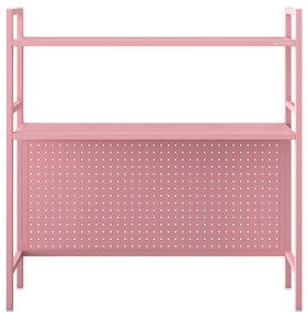 JENNY fém íróasztali feltét, 950 x 980 x 220 mm, rózsaszín