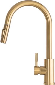 Gamma Taru Slim, magas mosogató csaptelep h-400, arany matt, GMA-BTS-GDB