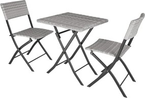 Avenberg BOLOGNA Összecsukható rattan szett - Antracit