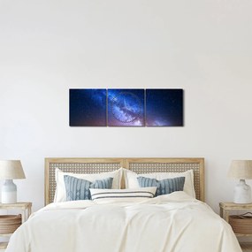 Kép - A csillagok éjszakai szépsége (órával) (90x30 cm)