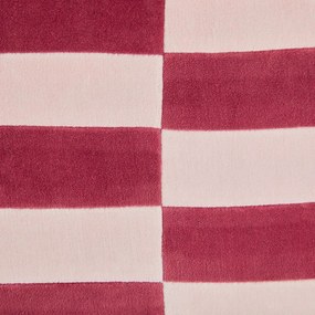 CHECKER VELVET párna 40x60cm , piros
