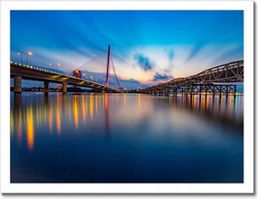 Poszterek keretben 40x30 Kilátás a hídra