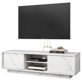 Carrara TV állvány fehér márvány 139cm