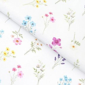 Goldea teflon szövet terítőknek - virágoskert 160 cm