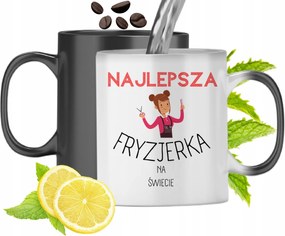 Mágikus Bögre Fodrásznak Színváltós, fényképes nyomattal