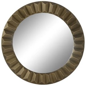 Modern nagy kerek fali tükör arany színű kerettel 110 cm