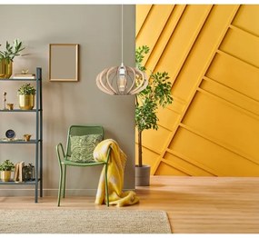 Csillár zsinóron EARTH 1xE27/60W/230V fehér/bézs