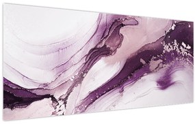 Kép - Lila folyadék művészet (120x50 cm)