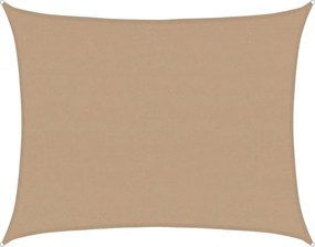 vidaXL tópszínű HDPE napvitorla 160 g/m² 6 x 7 m