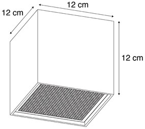 Design spotlámpa fehér - Box Honey