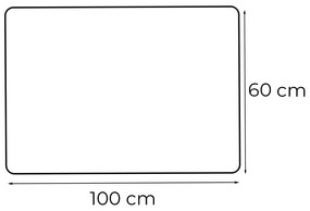 Liz 100 tükör led világítással 100x60 cm