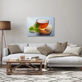 Egy csésze teaképe (üvegen) (70x50 cm)