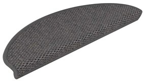 15 db szizál hatású ezüstszínű öntapadó lépcsőszőnyeg 65x21x4cm