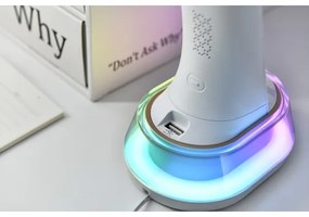 Immax 08973L - CORELLA LED RGB asztali lámpa, 7W, 12V, fekete, dimmelhető