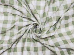 Krepp ágynemű kiságyhoz Renforcé GRENTIS zöld Ágyneműhuzat mérete: 45 x 65 cm | 90 x 140 cm