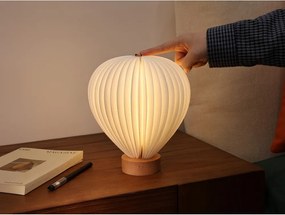 Fehér LED dimmelhető asztali lámpa papír búrával (magasság 20 cm) Aeris – Gingko