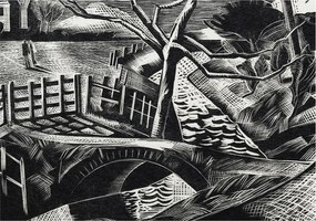 Dekoratív fali tapéta 3D hatással Építészeti táj 312x219