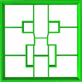 Forma Lyukasztó Sütemény- és Mézeskalácsvágó Minecraft Creeper Arc