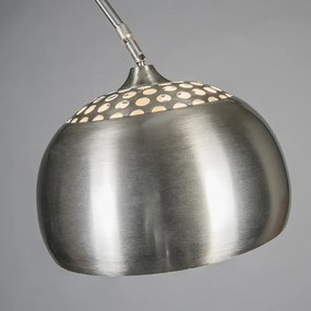 Acél ívlámpa fém búrával 33 cm állítható - XXL