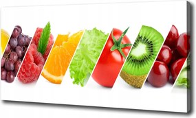 Vászonkép Gyümölcsök és zöldségek 100x70 cm