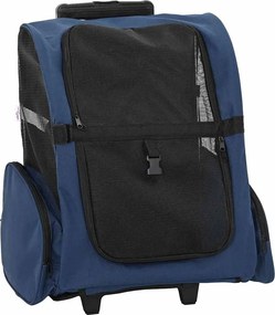 vidaXL 3 az 1-ben kék színű kisállatszállító kocsi 48 x 32 x (57-106) cm Oxford szövet