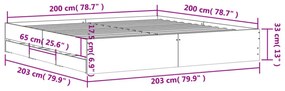 fehér szerelt fa ágykeret fiókokkal 200 x 200 cm