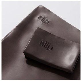 Selyem párnahuzat 51x76 cm Charcoal – slip