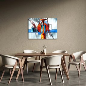 Egy ősi ember képének festménye (70x50 cm)