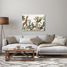 Kép - Állatokkal teli dzsungel (70x50 cm)