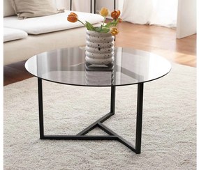 Design dohányzóasztal Neelix II 75 cm fekete - raktáron