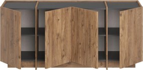 Dorma Komód/ konzolasztal 180 cm – Atlantic Pine / Antracit