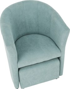 Klub fotel puffal, mentol, ROSE