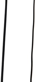 Modern fekete függőlámpa füstüveggel, 3 égős - Clayton