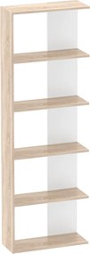 Polcállvány, sonoma tölgy/fehér, AGATIO