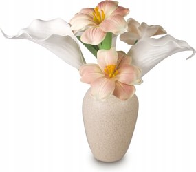 Mesterséges Virágok Csokor Dekoráció Tulipán Kála Rózsaszín Váza 33cm Otthonra