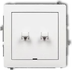 Amerikai kapcsoló, fehér, DWPUS-2 Deco Karlik