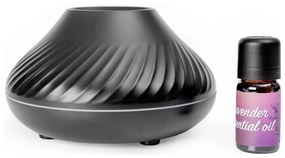 LED RGB Aroma diffúzor lángutánzattal LED/6,5W/5V 130ml fekete