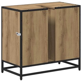 vidaXL Fürdőszoba Székény Artisan tölgy 65 x 33 x 60 cm Faanyag