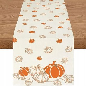 Asztalterítő Őszi mintás tök dekoráció 40x140cm
