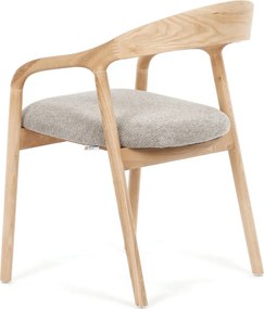 Jídelní židle, přírodní, dřevo, DCH-V3202 CRM2