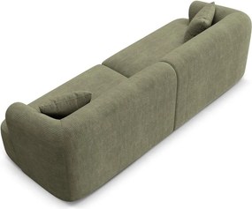 Zöld kordbársony kanapé 255 cm Campi – Cosmopolitan Design