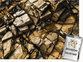 Fotótapéta Flizelina Szerkezet Kő Repedező sziklák Loft 300x210 ragasztó