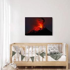 Egy vulkán képe (90x60 cm)